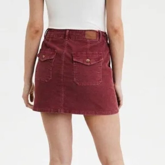 American Eagle High Waisted Corduroy Mini Skirt - Picture 2 of 11